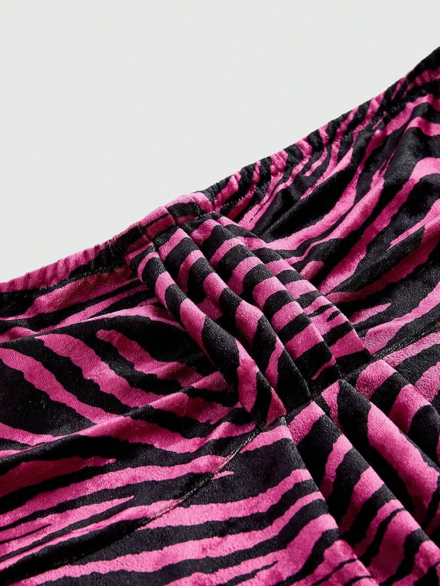RÓŻOWY TOP ANIMAL PRINT 