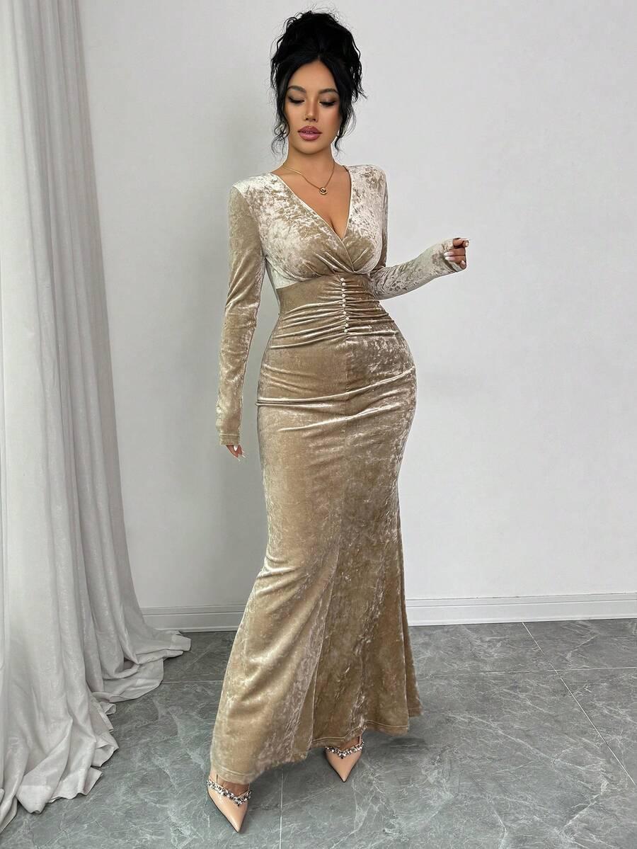 ELEGANCKA SUKIENKA WELUROWA