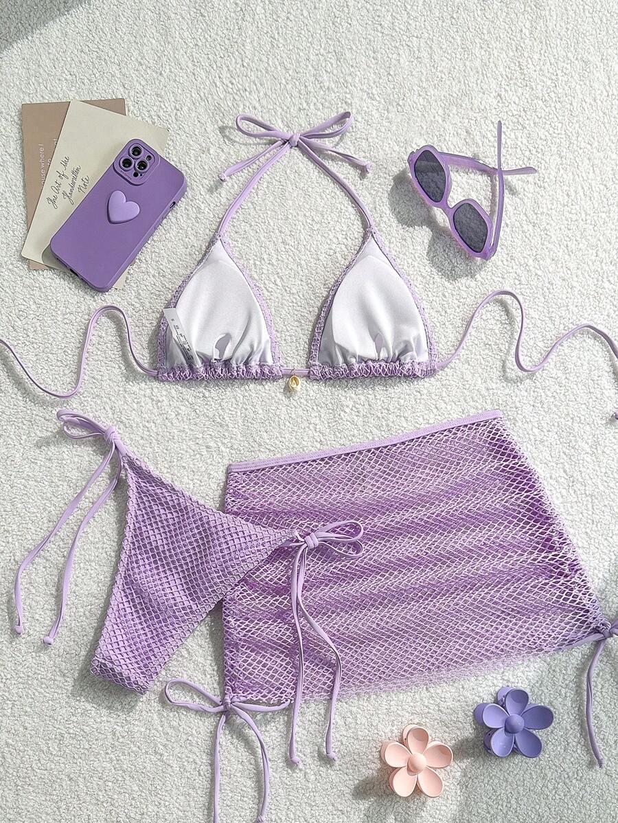 fioletowa góra od bikini