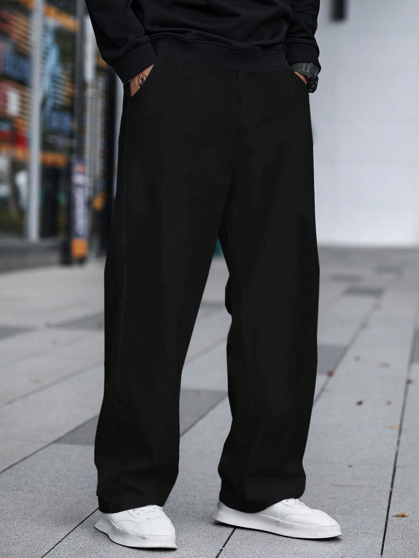 CZARNE SPODNIE JEANS