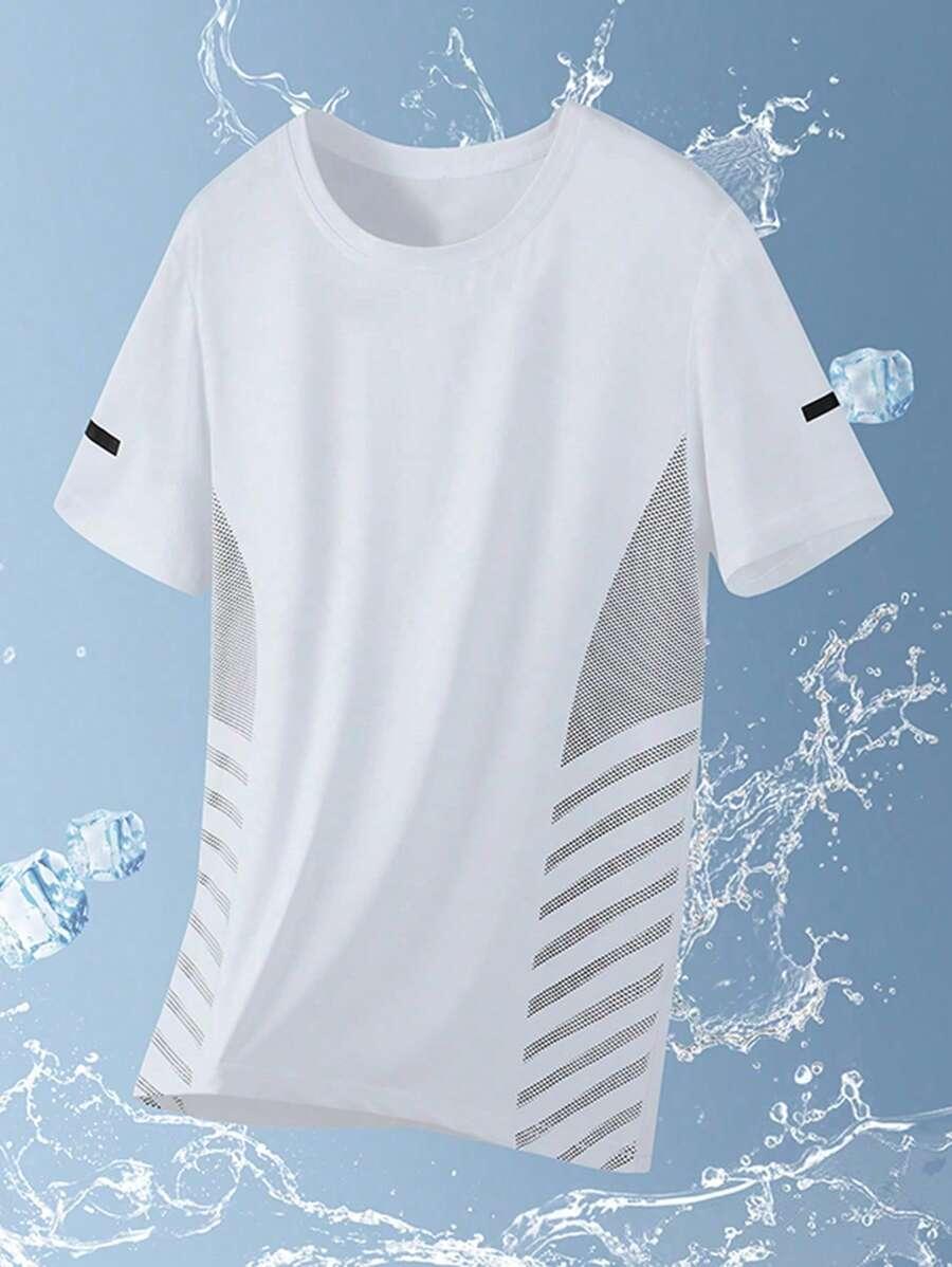 BIAŁY T-SHIRT SPORTOWY