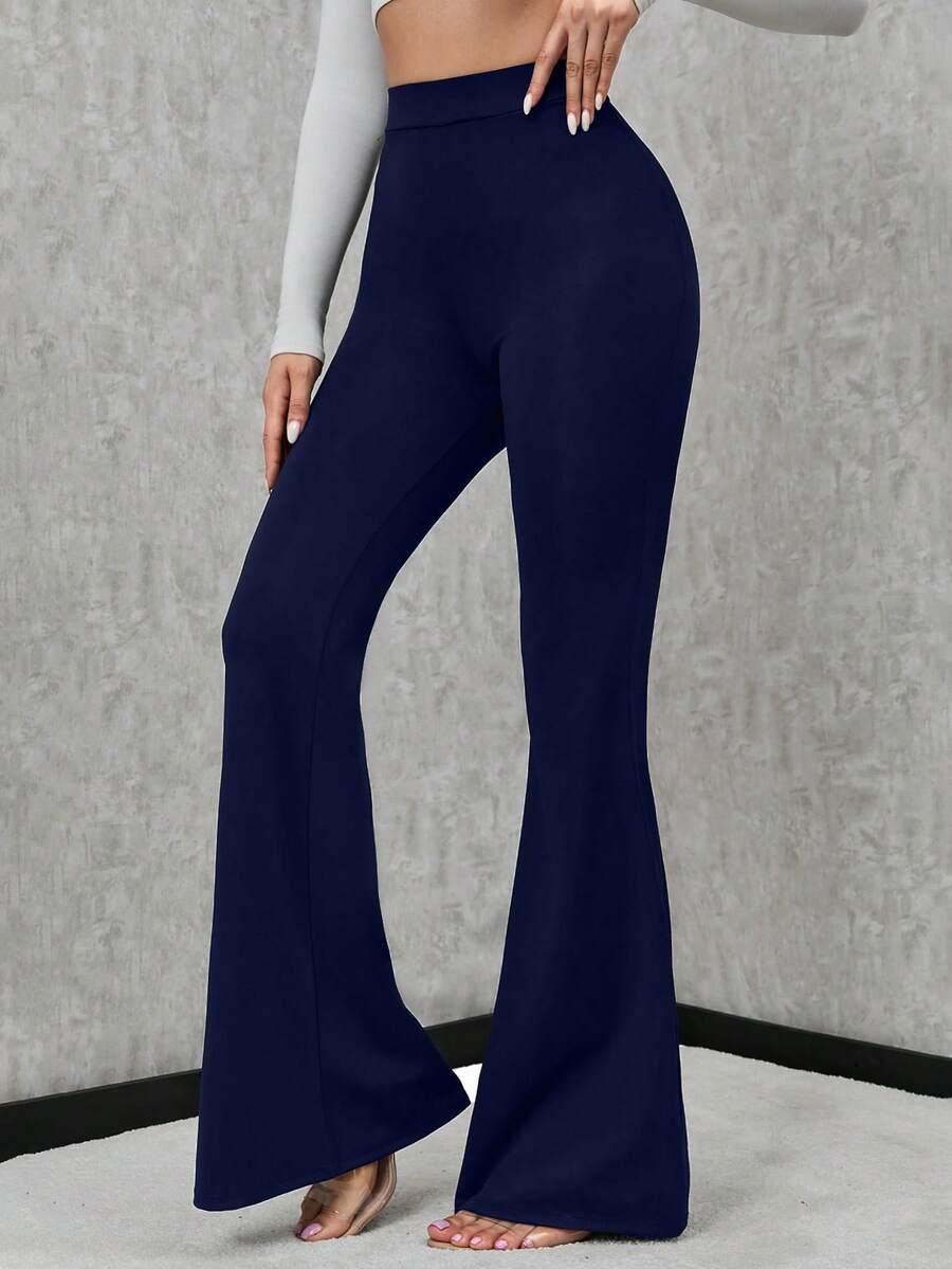 granatowe spodnie casual 