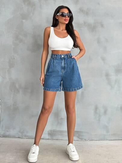 NIEBIESKIE SPODENKI JEANS