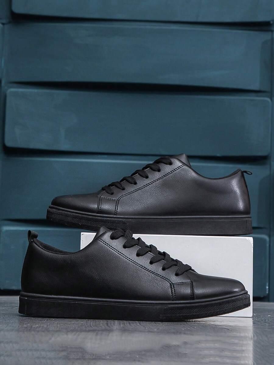 CZARNE SZNUROWANE BUTY SPORTOWE