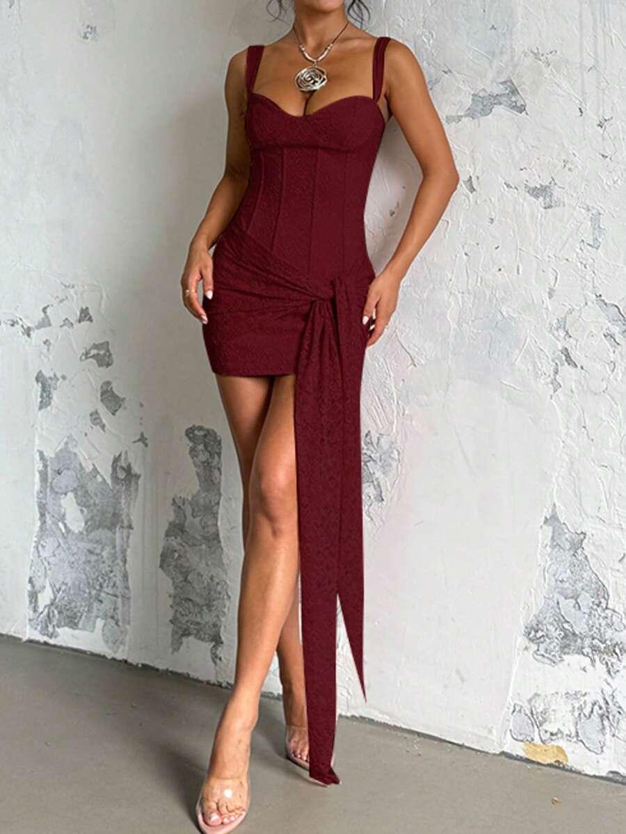 CZERWONA MINI SUKIENKA