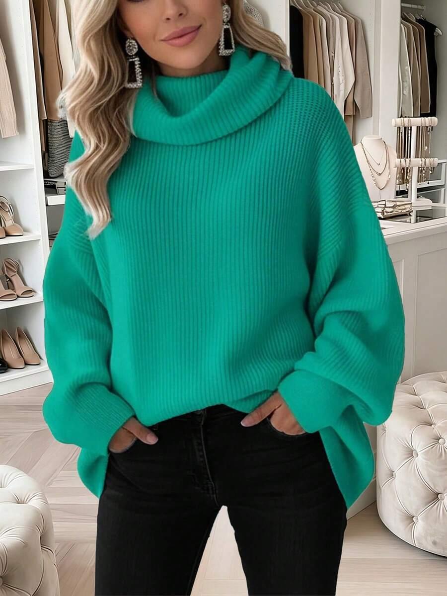 TURKUSOWY SWETER GOLF