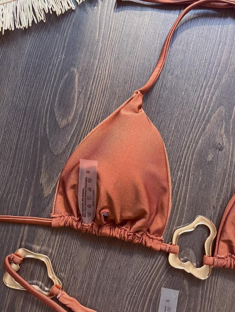 brązowy dół od bikini