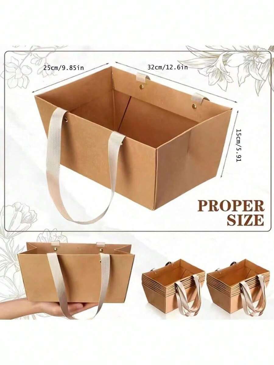 brązowe pudełko prezentowe