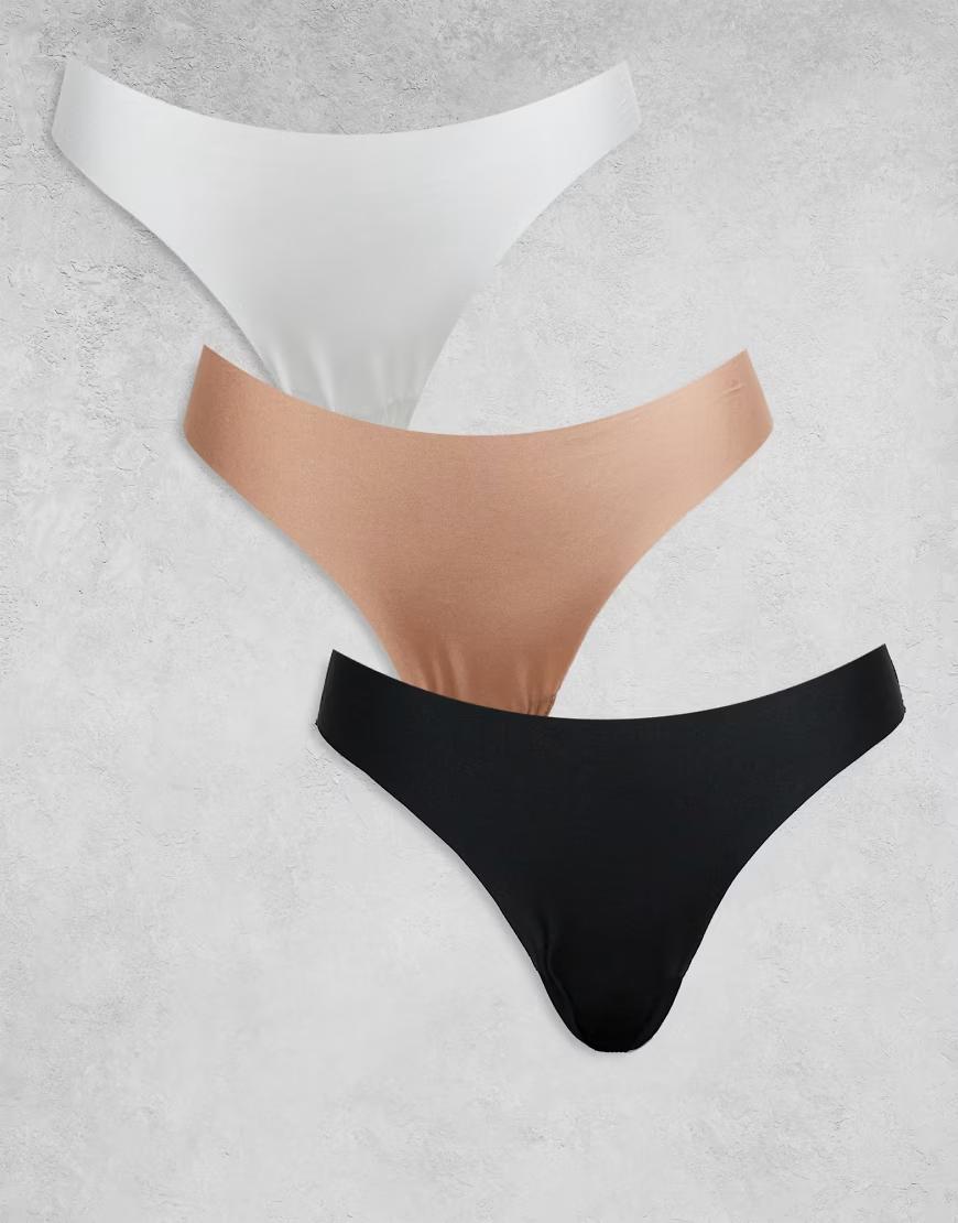 majtki stringi koronka 3-pack