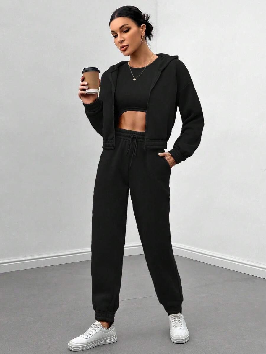 BLUZA TOP SPODNIE KOMPLET 