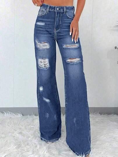 NIEBIESKIE SPODNIE JEANS