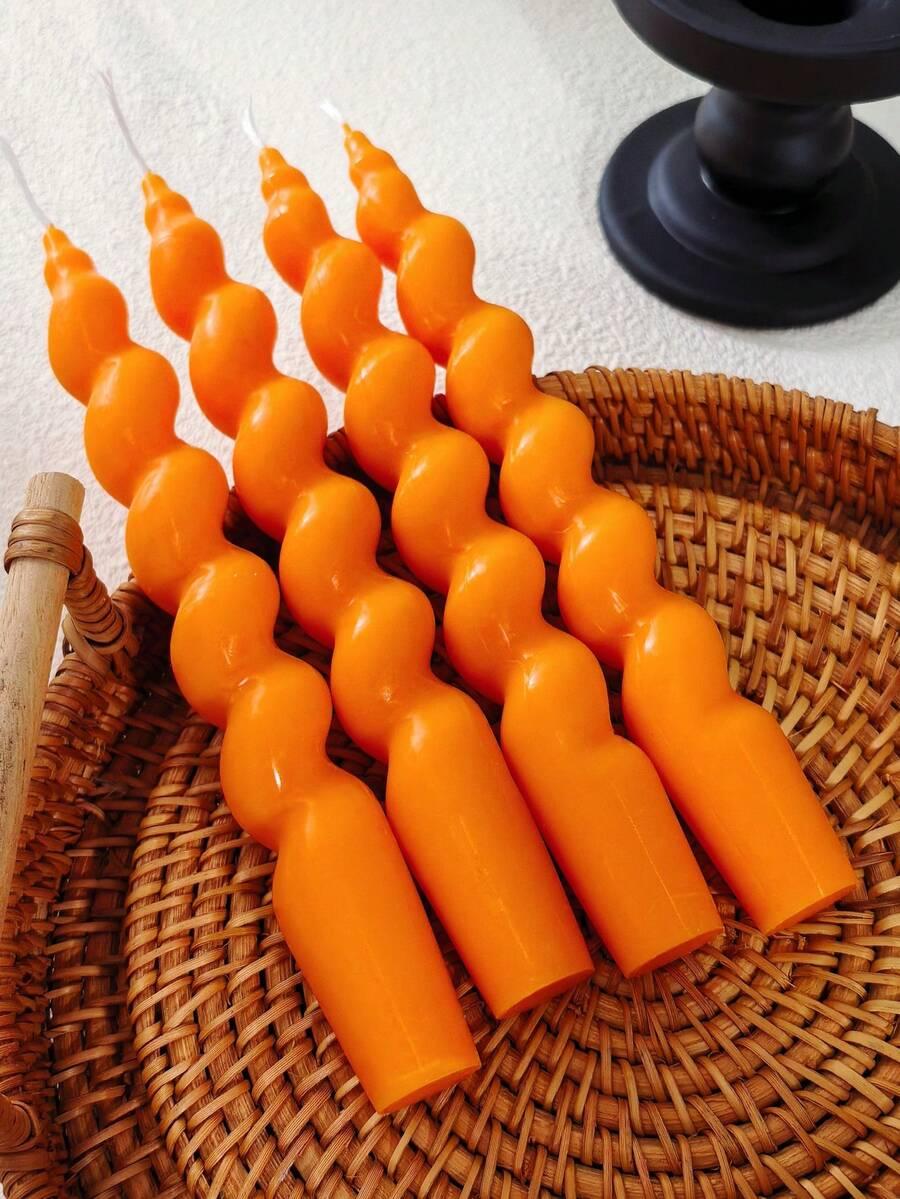 pomarańczowa świeca dekoracyjna 2-pack 