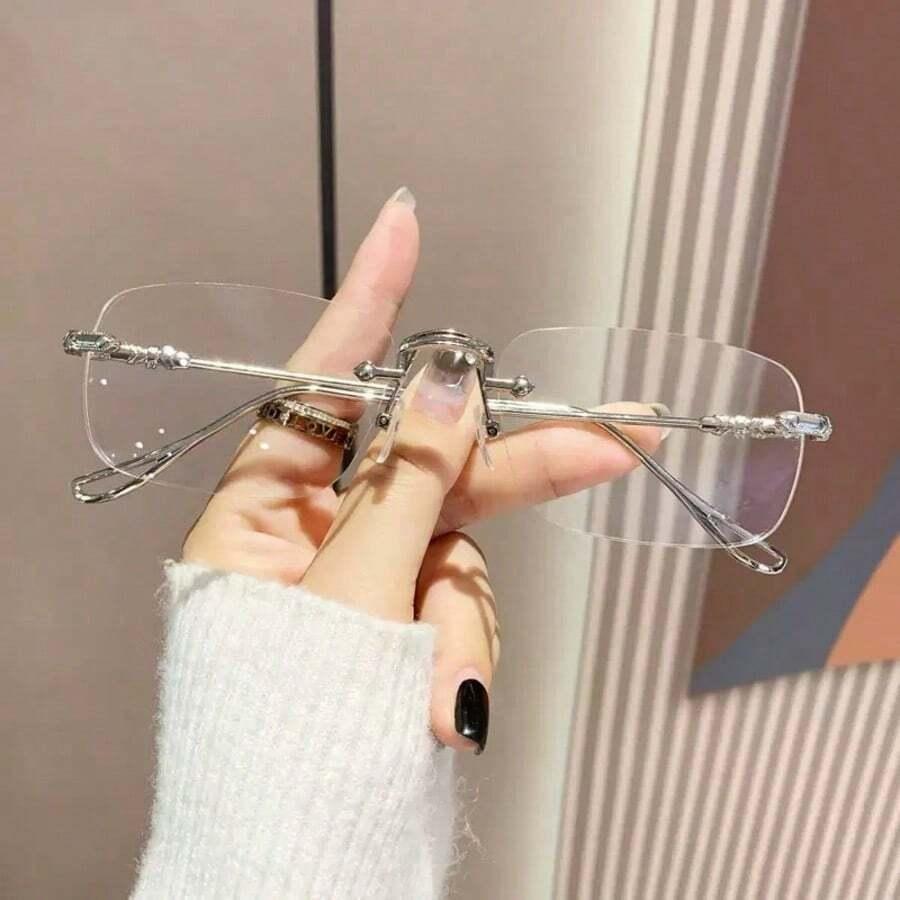 srebrne okulary zerówki