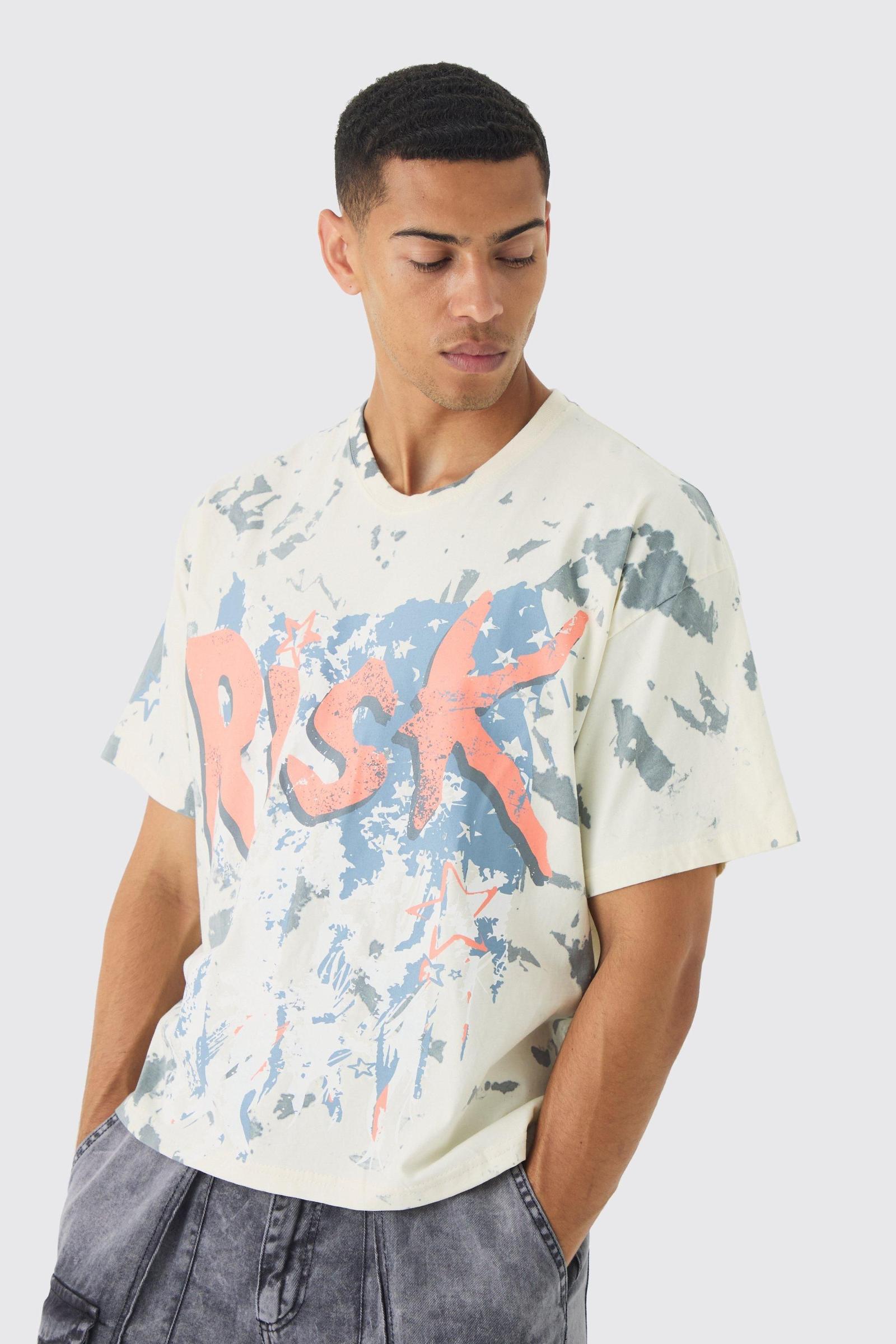 T-shirt okrągły dekolt print