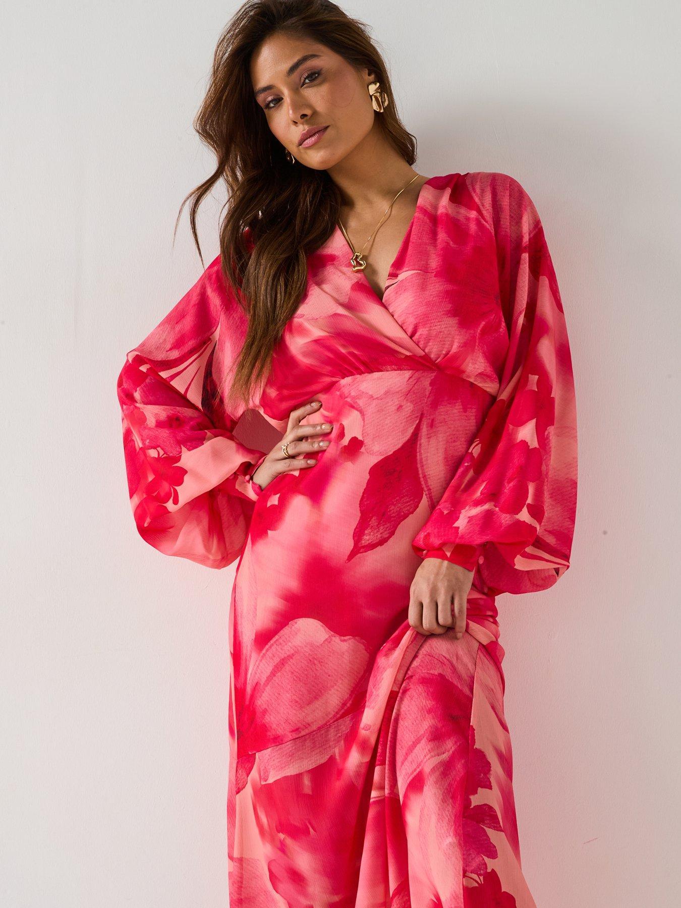 PRETTY LAVISH SUKIENKA MAXI W KWIATY 