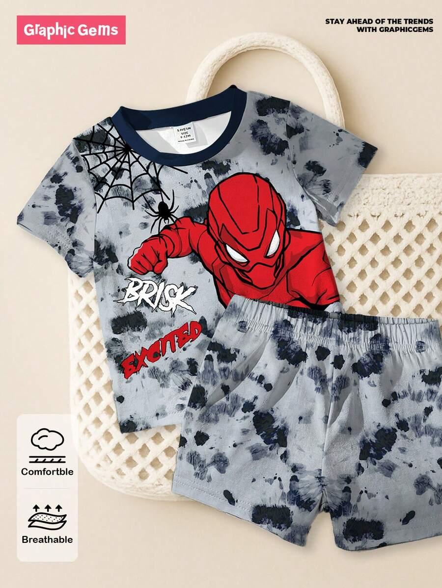 KOMPLET CHŁOPIĘCY Z NADRUKIEM SPIDER MAN