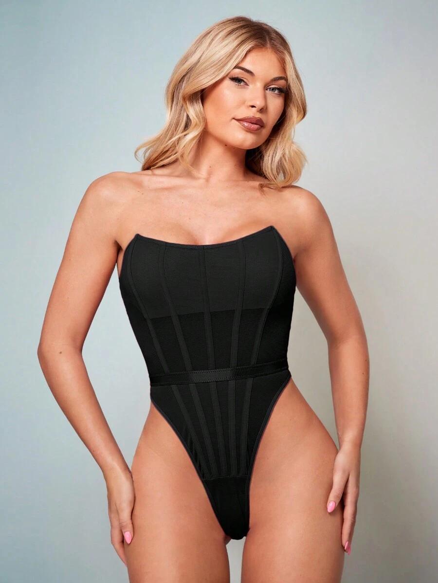 czarne body siateczka 