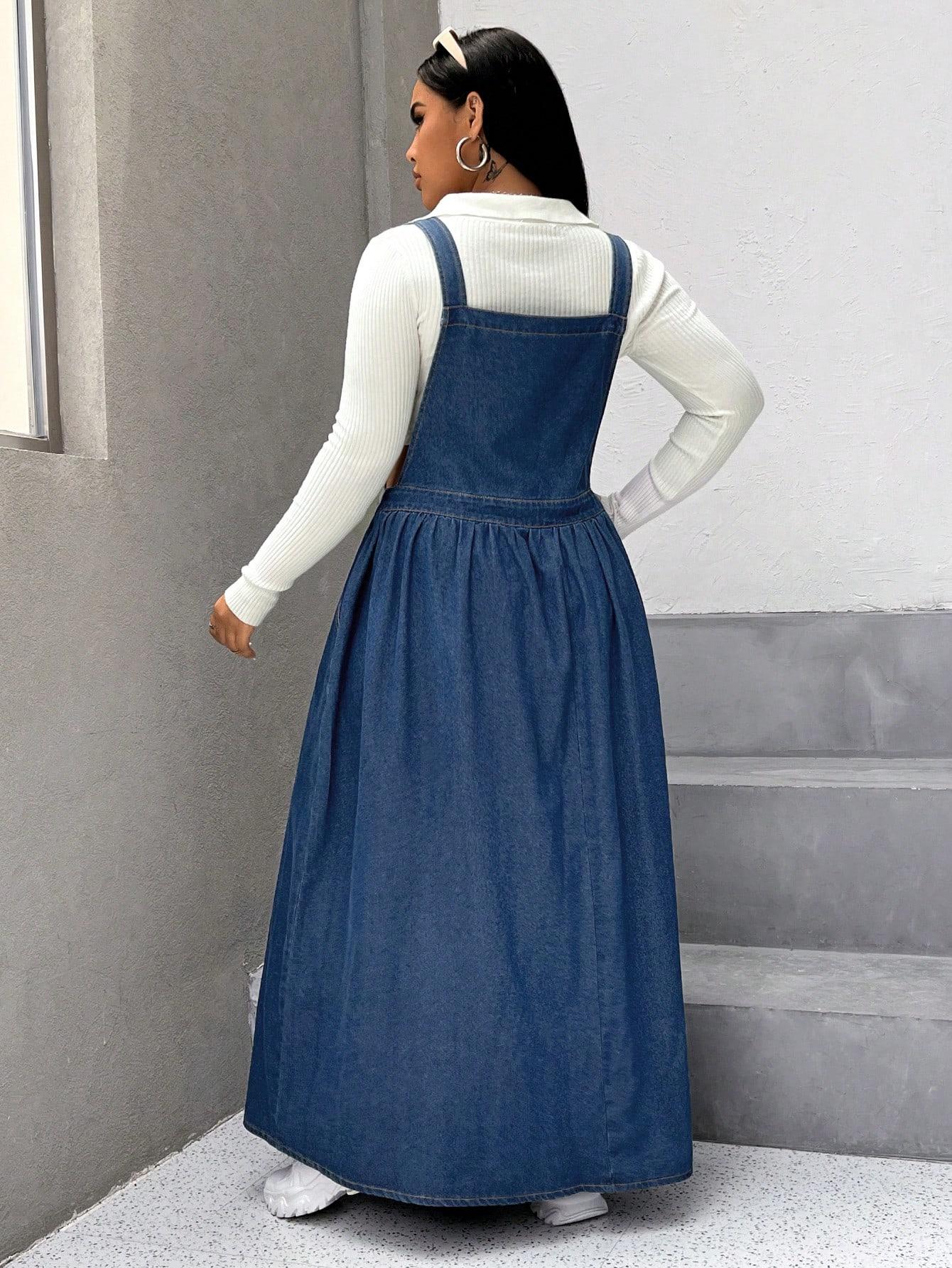 JEANSOWA MAXI SUKIENKA