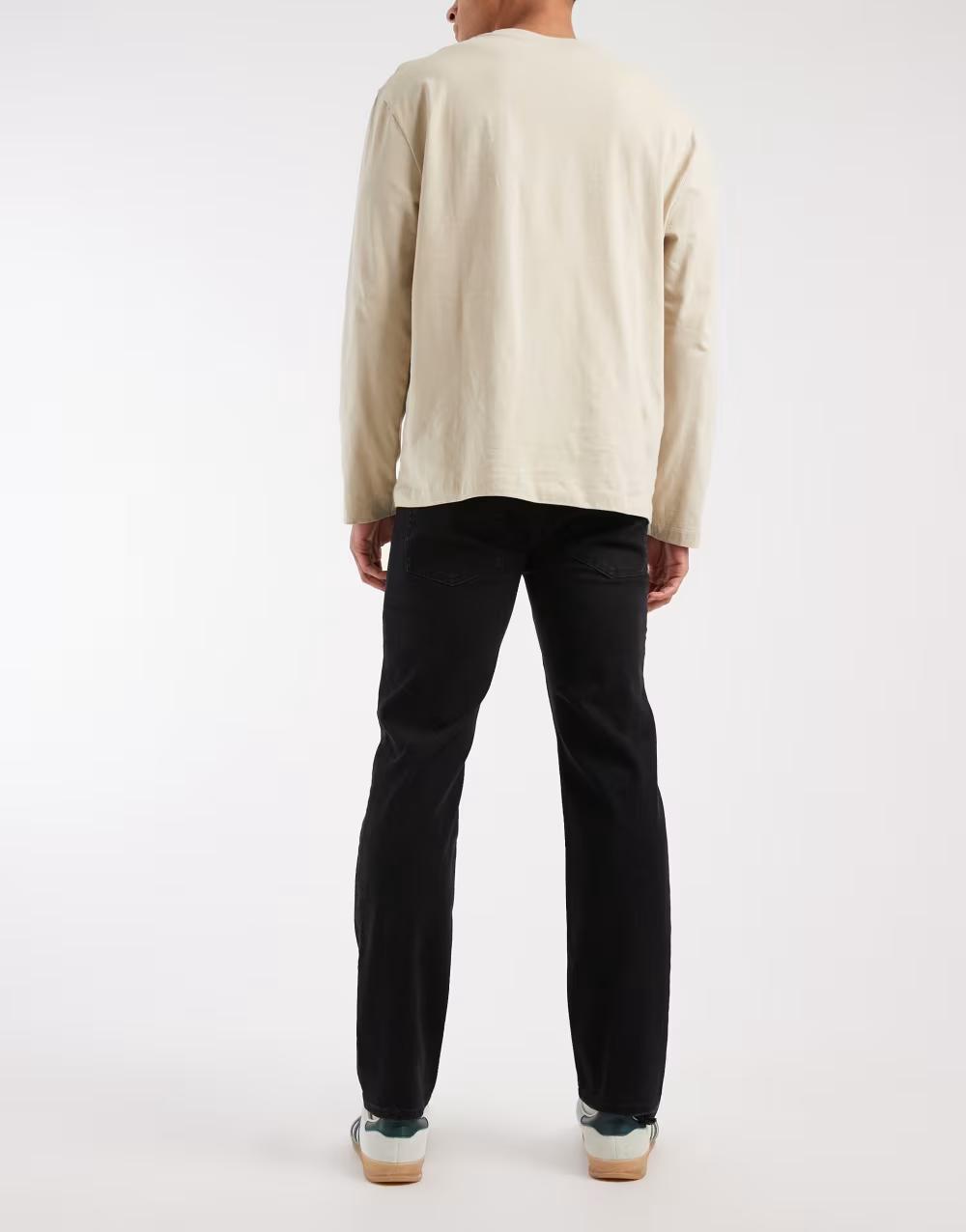 CZARNE SPODNIE JEANS