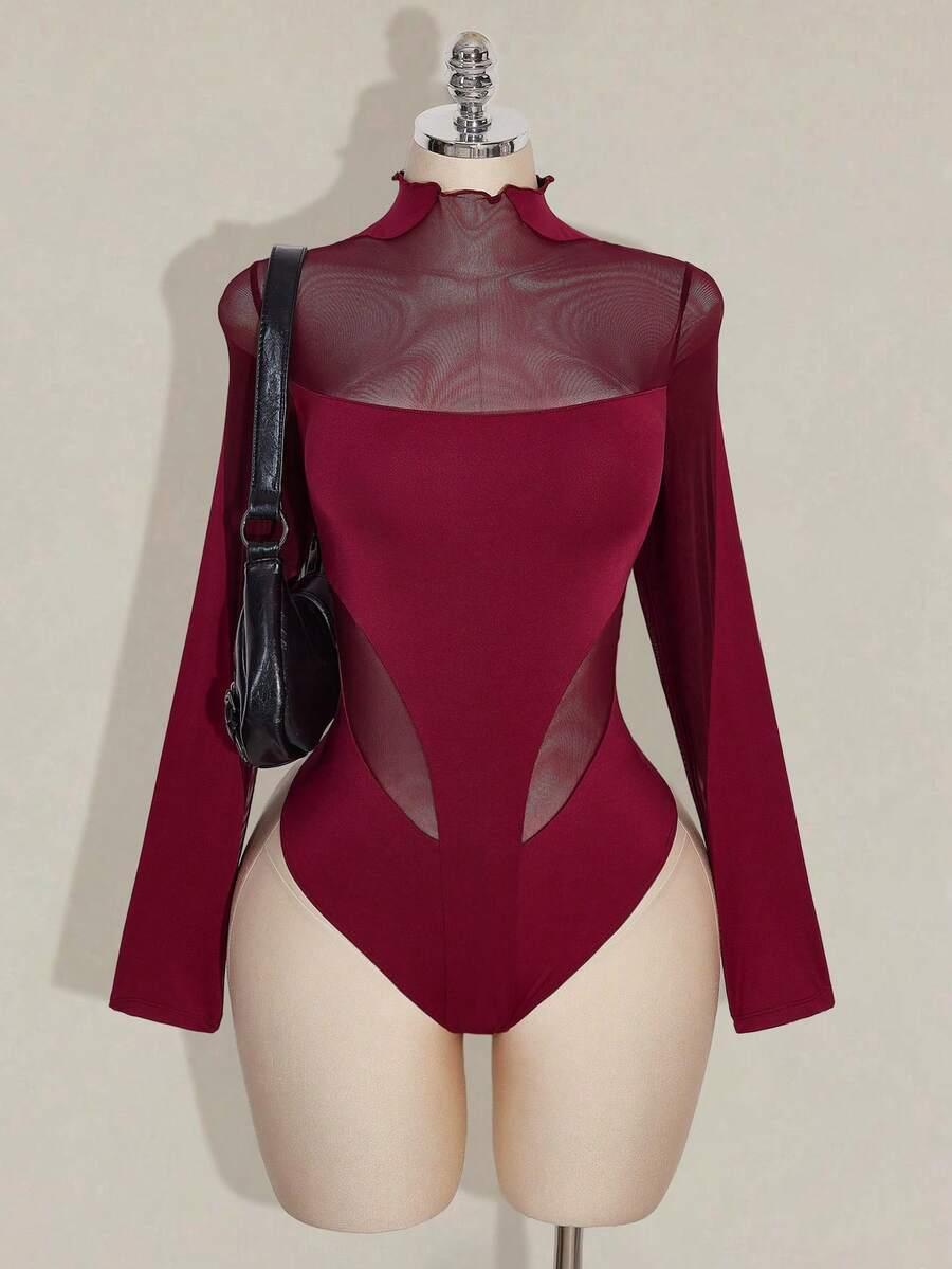 bordowe body siatka 