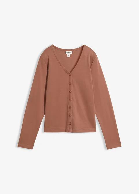 BLUZA DAMSKA PLUS SIZE BAWEŁNIANA ROZPINANA