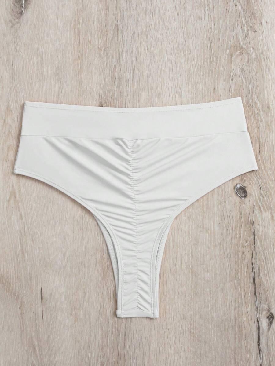 biały dół od bikini