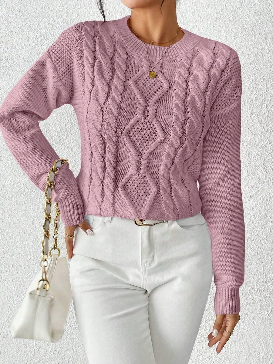 RÓŻOWY SWETER WZÓR
