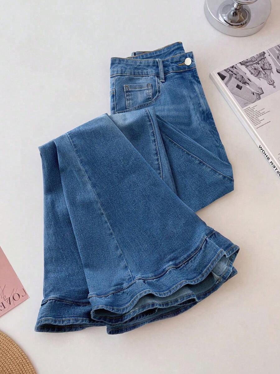 SPODNIE JEANS WYSOKI STAN