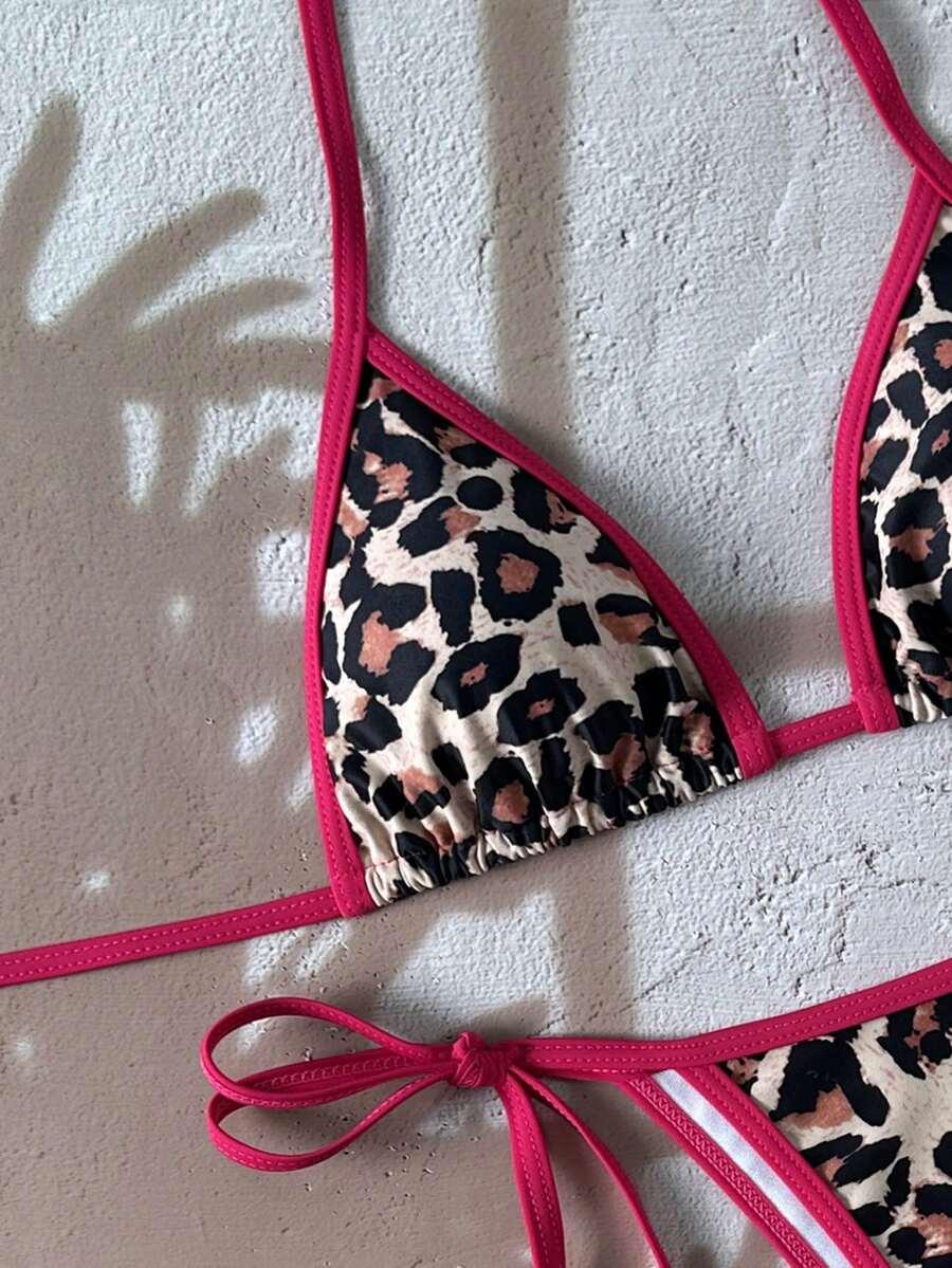 góra od bikini animal print