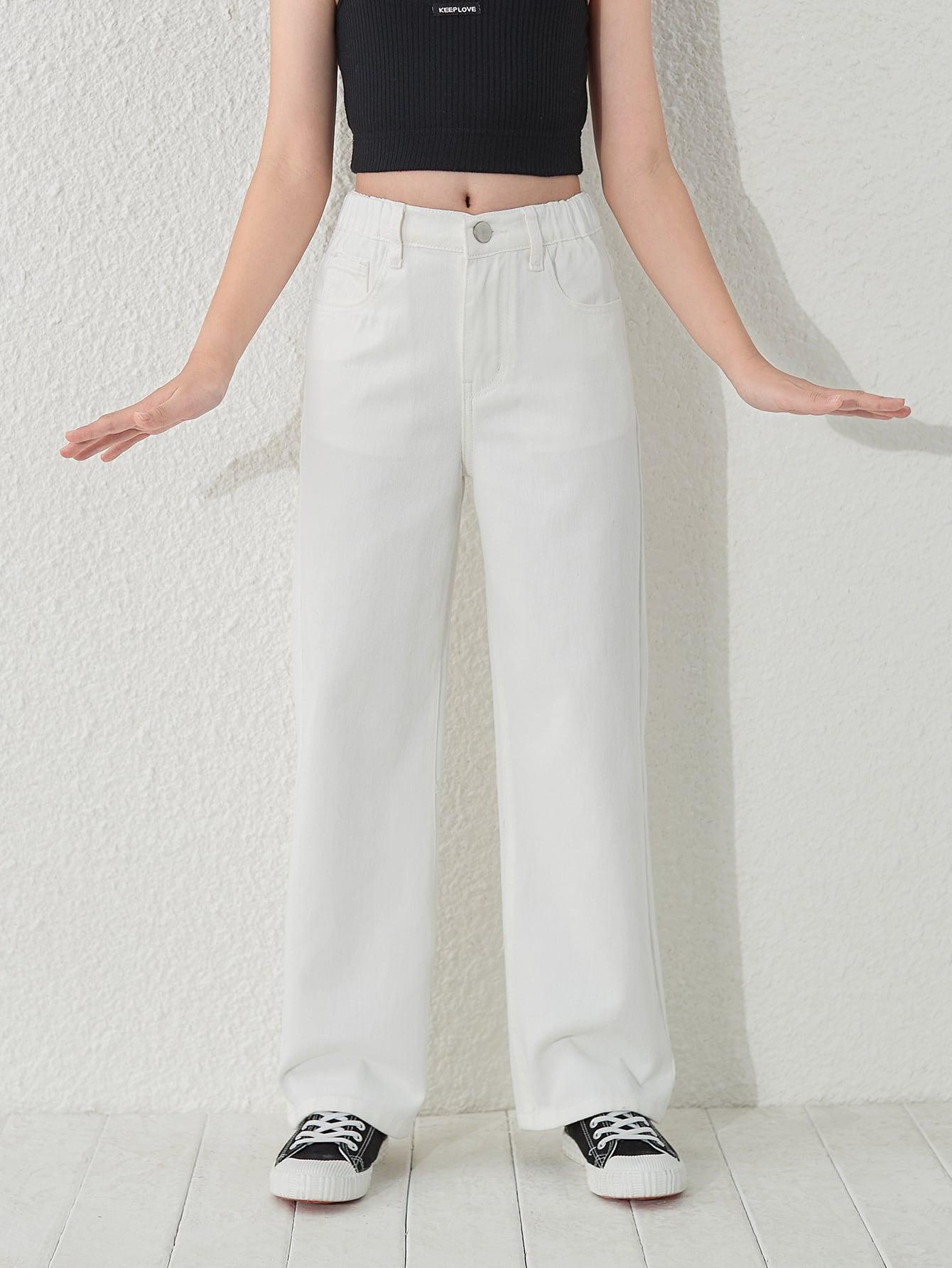 białe spodnie jeans