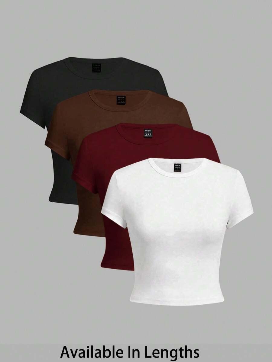 top okrągły dekolt 4-pack
