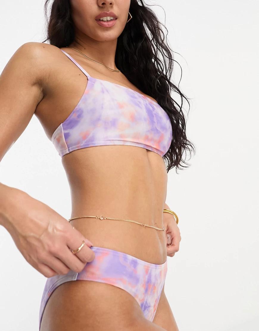 dół od bikini wzór tie dye