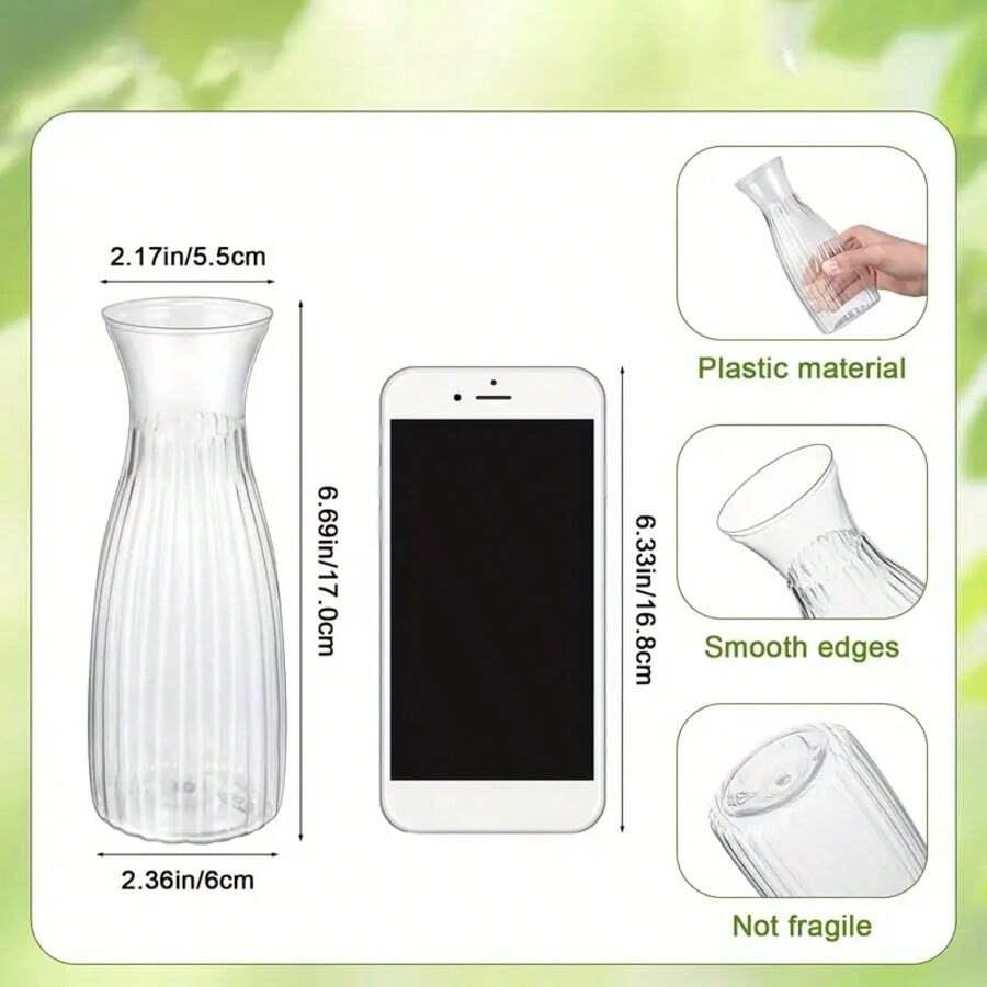 plastikowy ryflowany wazon