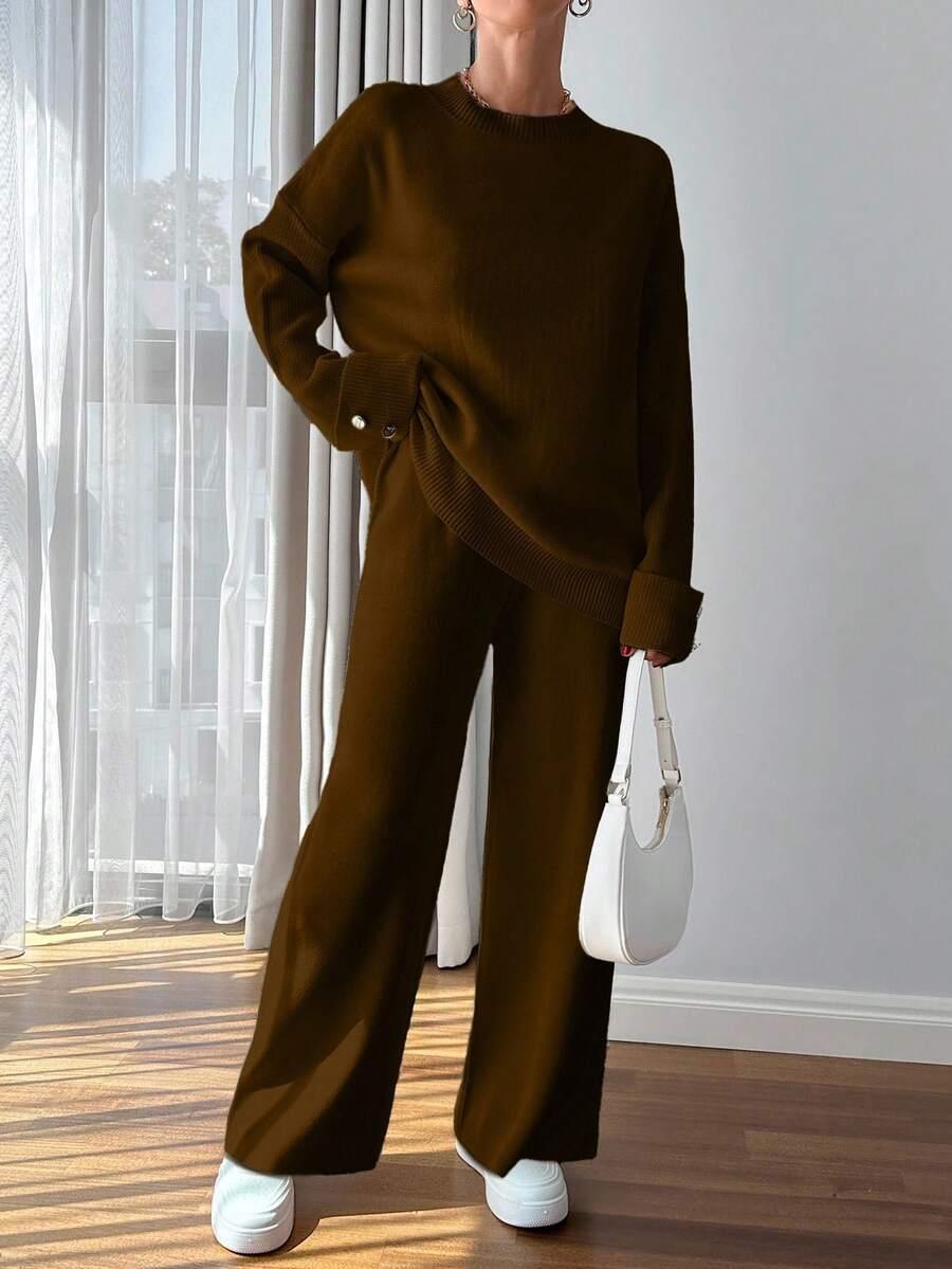 SWETER SPODNIE KOMPLET