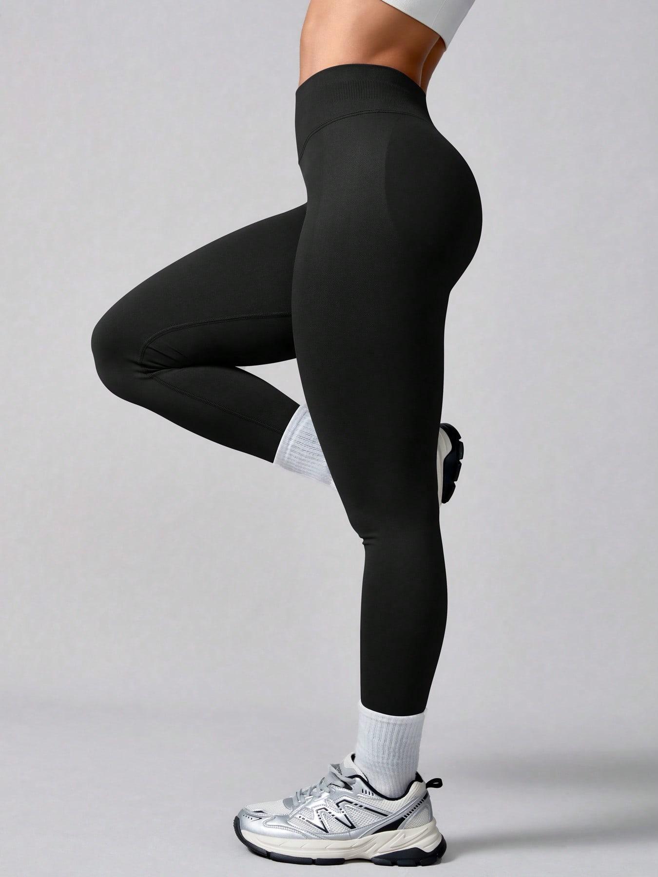czarne legginsy sportowe wysoki stan