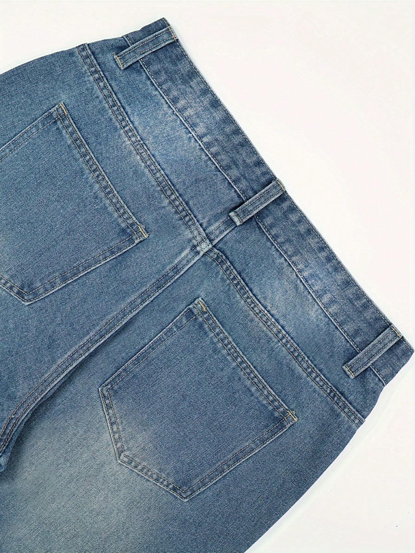 NIEBIESKIE SPODNIE JEANS