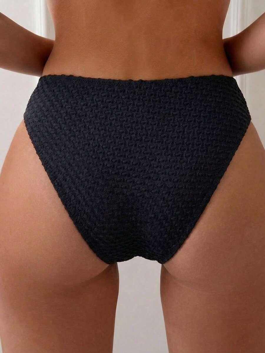 czarny dół od bikini tekstura
