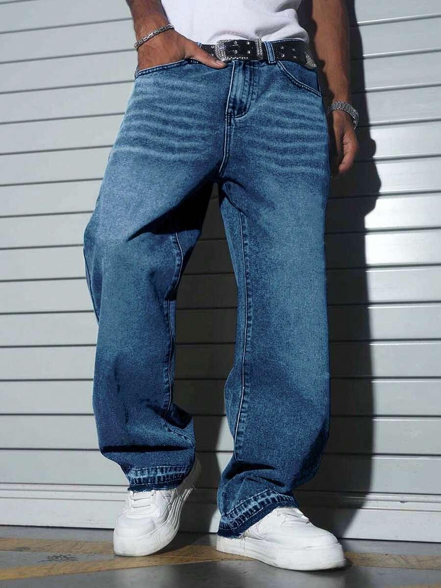 NIEBIESKIE SPODNIE JEANS
