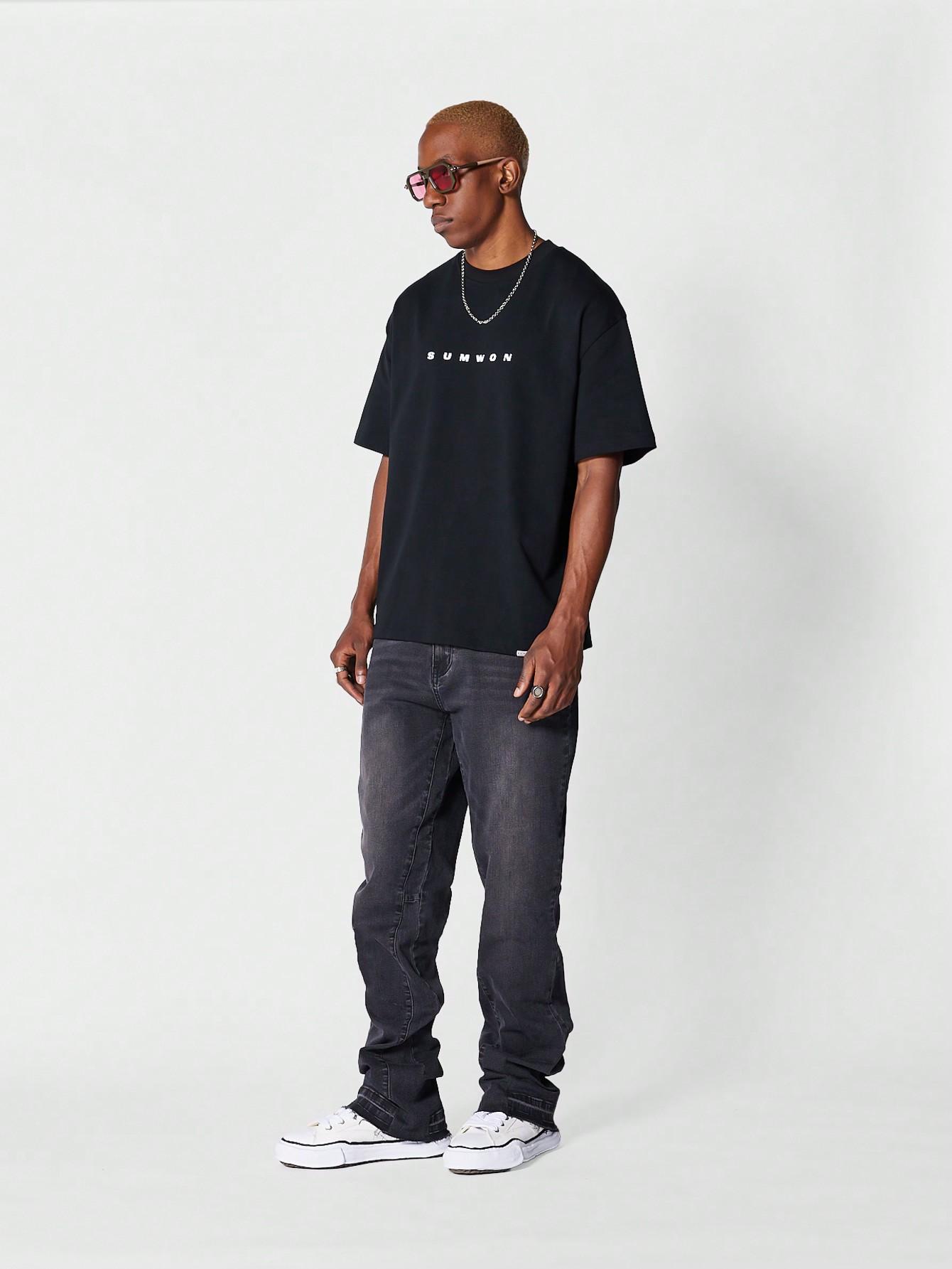 SZARE SPODNIE JEANS