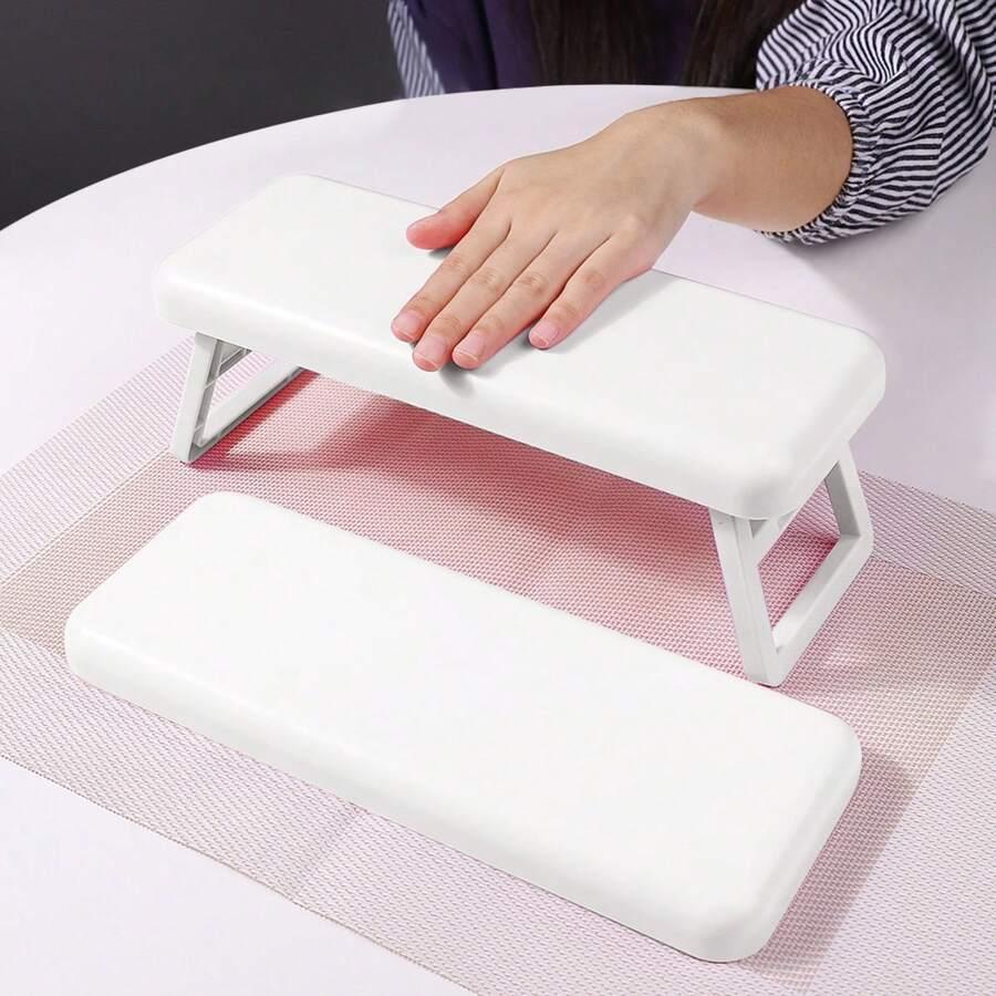 biały PODŁOKIETNIK DO MANICURE 