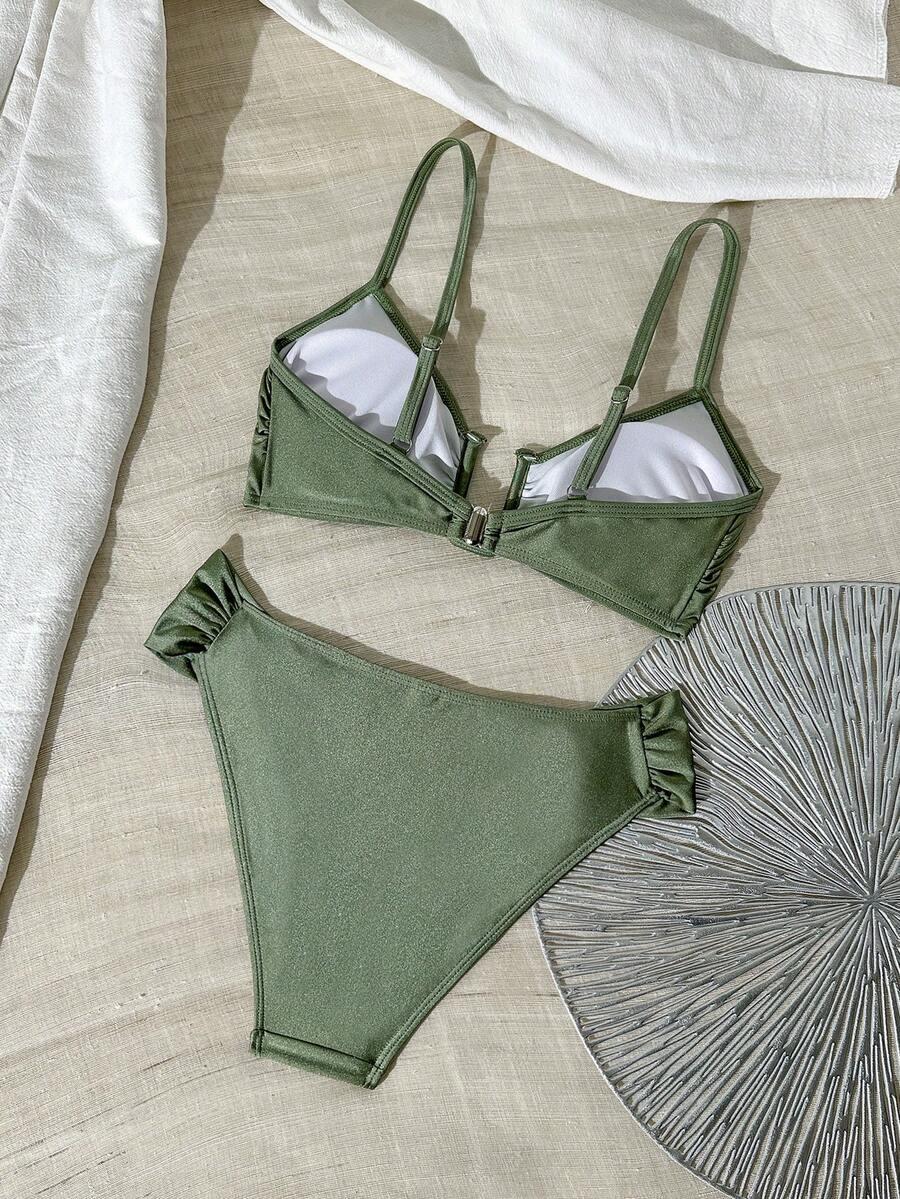 zielony dół od bikini