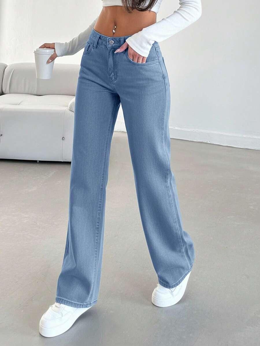 NIEBIESKIE SPODNIE JEANS 