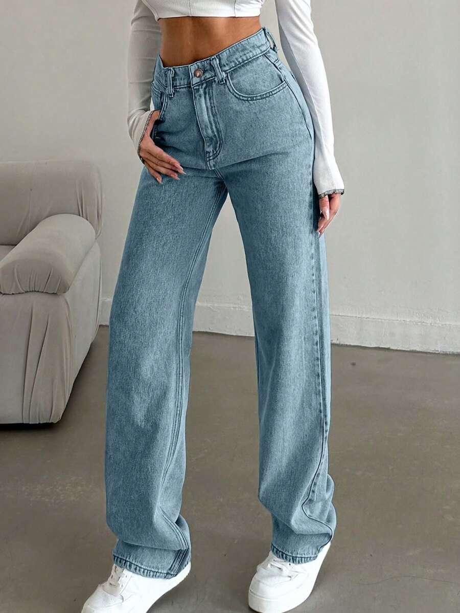 NIEBIESKIE SPODNIE JEANS