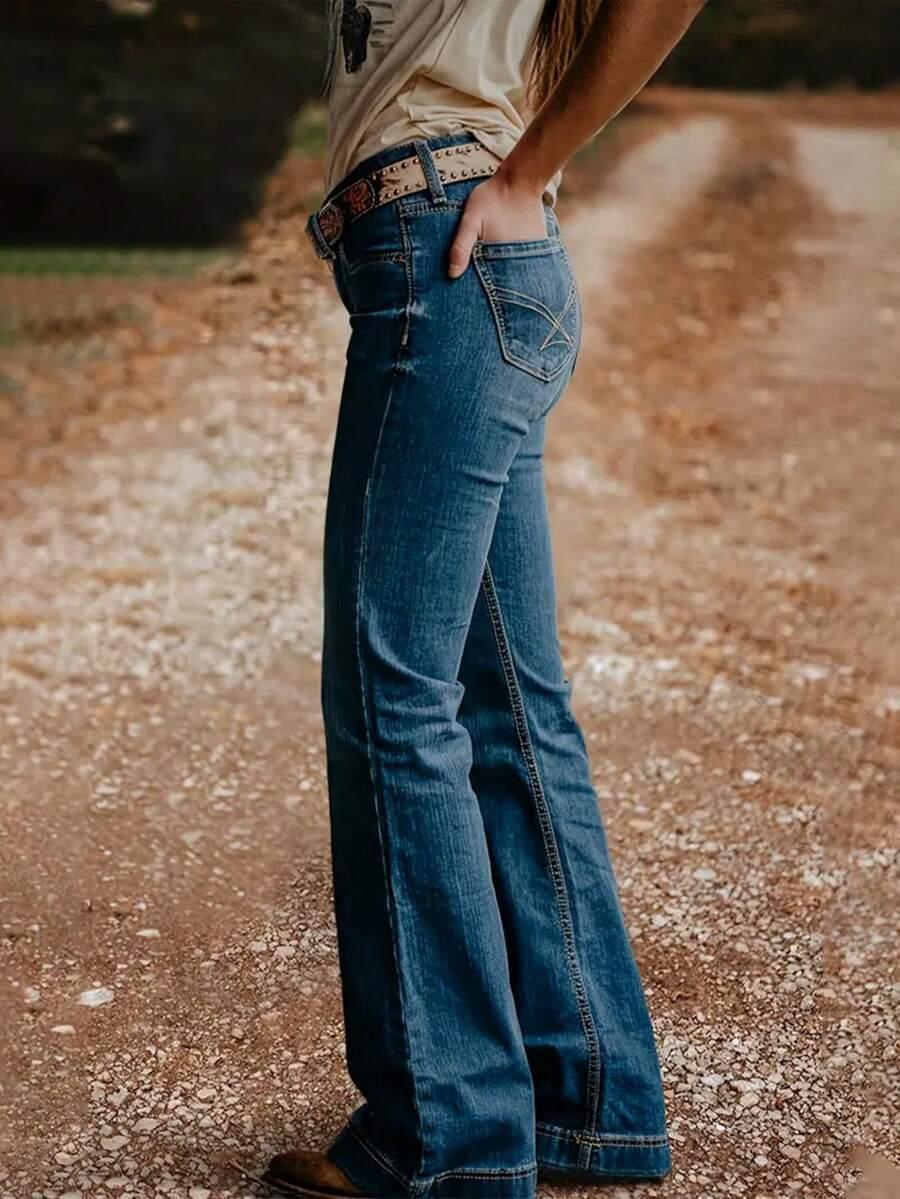 NIEBIESKIE SPODNIE JEANS
