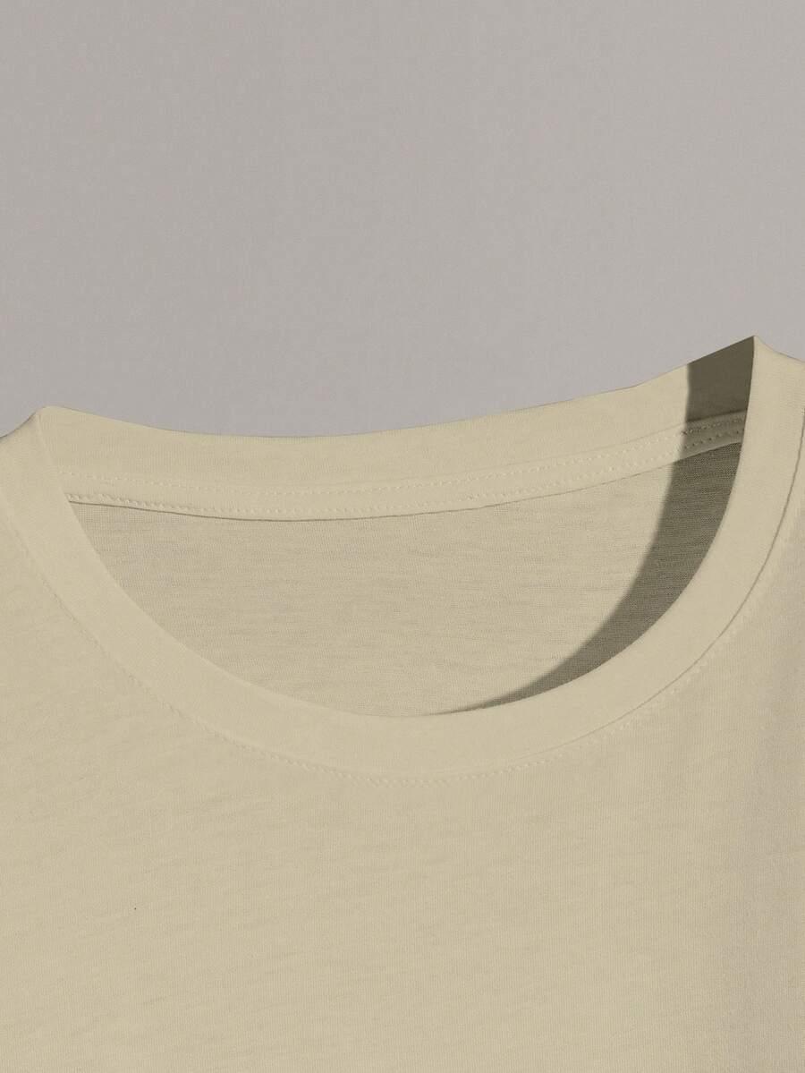 beżowy t-shirt basic