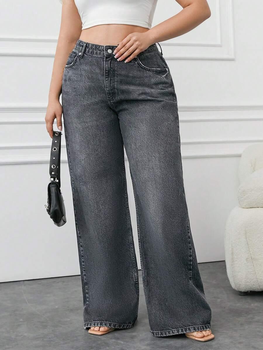szare spodnie jeans