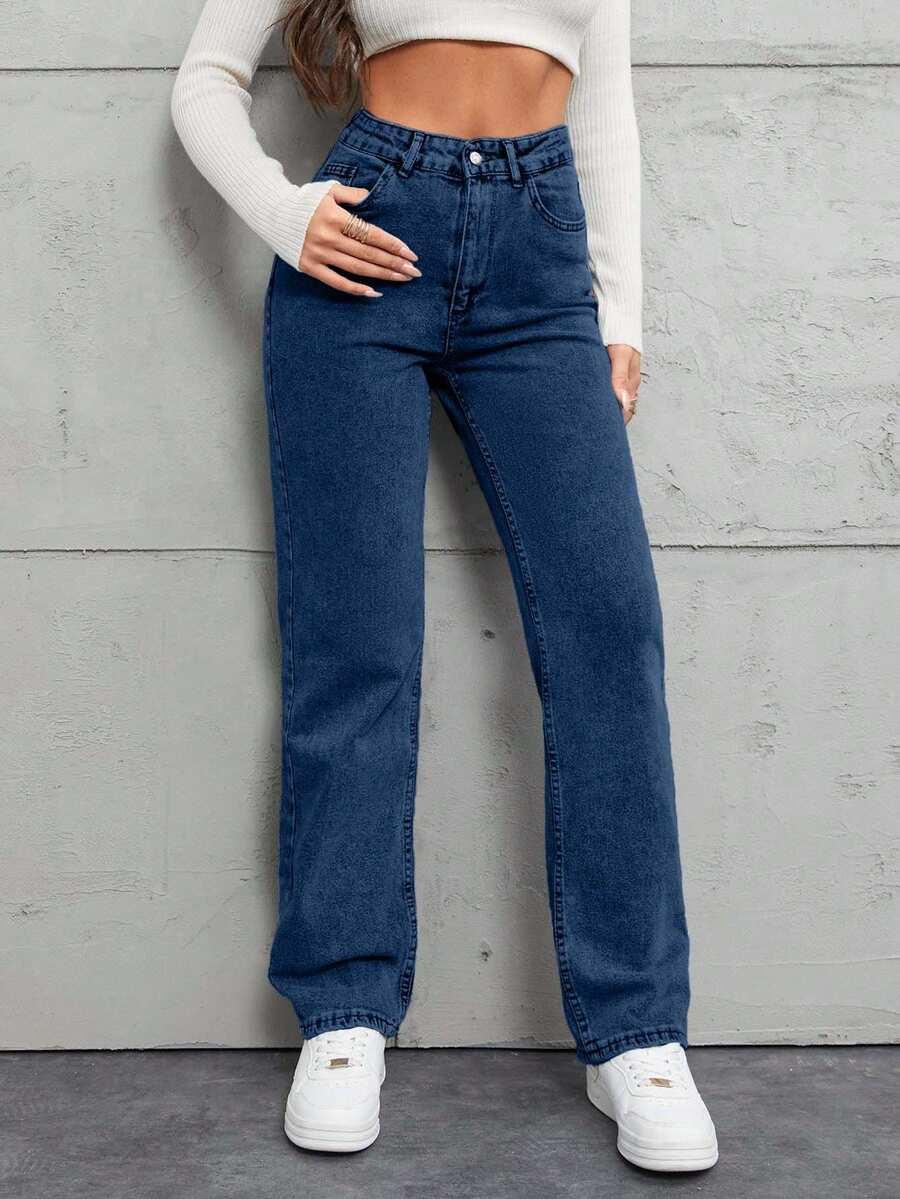 NIEBIESKIE SPODNIE JEANS