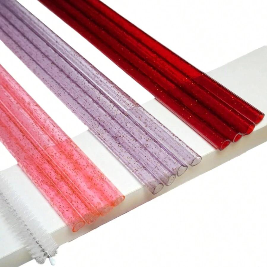 SŁOMKI W KSZTAŁCIE SERCA SZCZOTECZKA DO CZYSZCZENIA 12-PACK