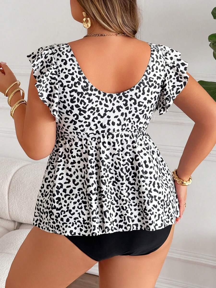 DWUCZĘŚCIOWY STRÓJ KĄPIELOWY ANIMAL PRINT