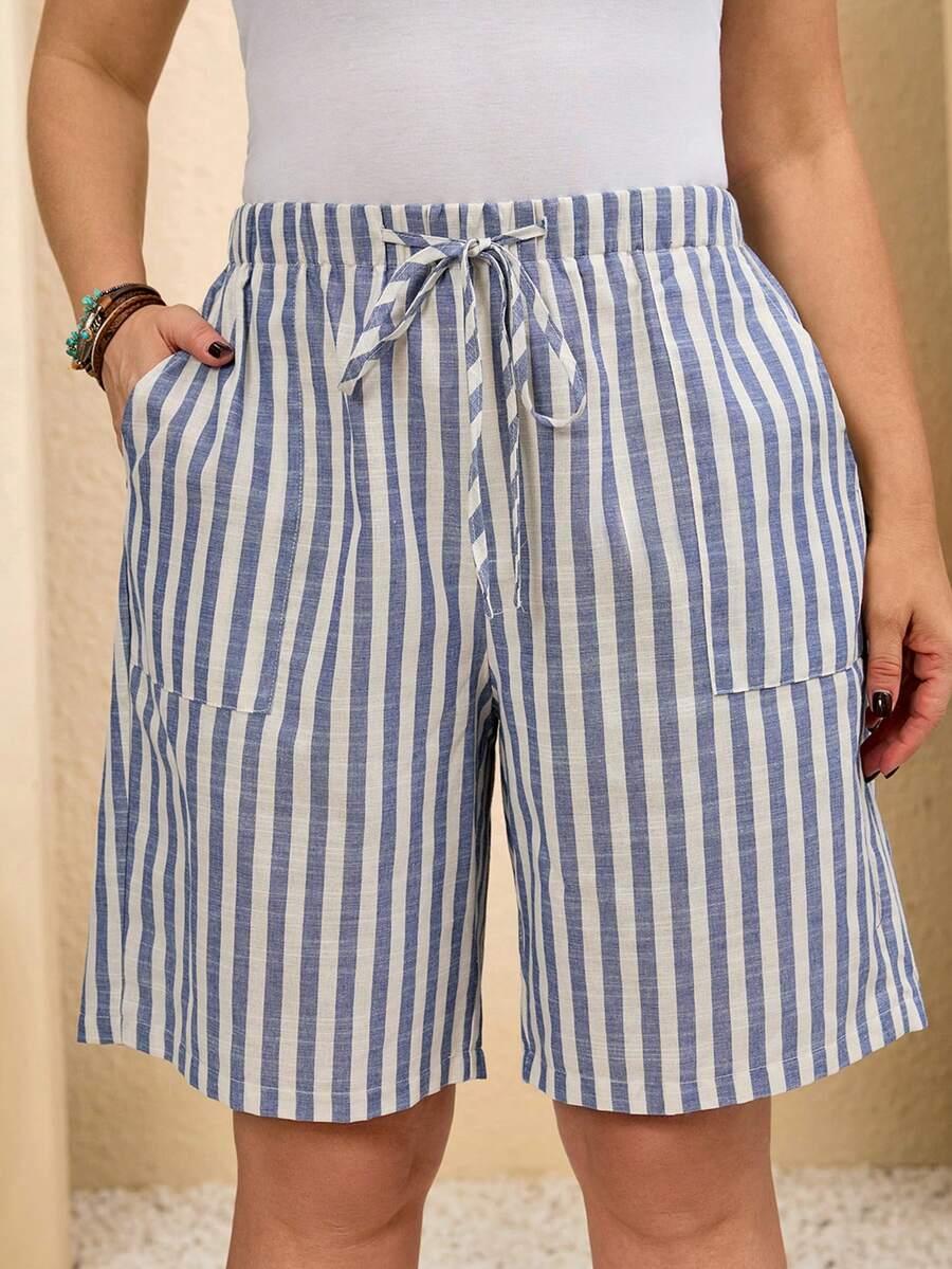 SPODENKI W PASKI CASUAL